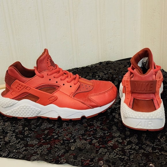 NIKE AIR HUARACHE RUN, 634835 801, EMBER GLOW/DARK, CAYENNE-WHITE - Picture 3 of 5